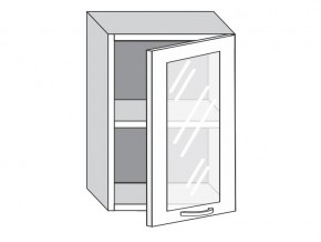 1.50.3 Шкаф настенный (h=720) на 500мм с 1-ой стекл. дверцей в Екатеринбурге - evalinemebel.ru | фото