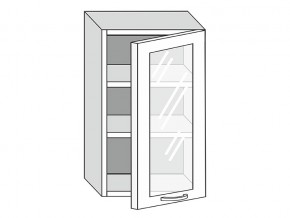 19.50.3 Шкаф настенный (h=913) на 500мм с 1-ой стекл. дверцей в Екатеринбурге - evalinemebel.ru | фото
