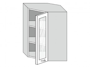 19.60.3у Шкаф настенный (h=913) угловой на 600мм со стекл. дверцей в Екатеринбурге - evalinemebel.ru | фото