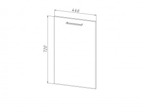 П 45 Комплект для посудомоечной машины 450 мм (цоколь + фасад) ЛДСП в Екатеринбурге - evalinemebel.ru | фото