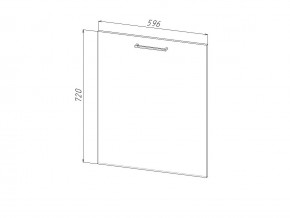 П 60 Комплект для посудомоечной машины 600 мм (цоколь + фасад) ЛДСП в Екатеринбурге - evalinemebel.ru | фото